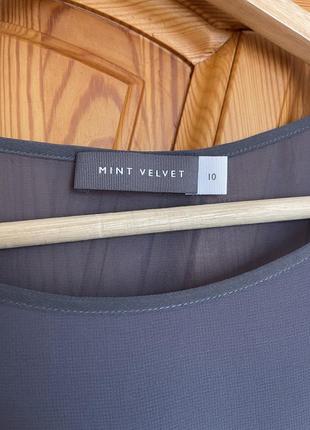 Шикарный топ блуза декорирована перьями и пайетками mint velvet m4 фото