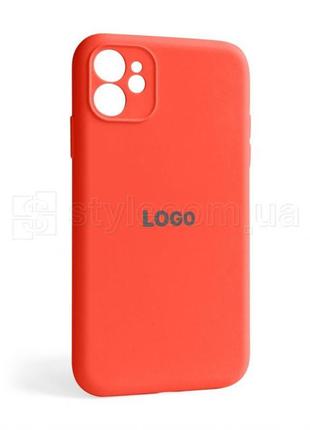 Чехол full silicone case для apple iphone 11 orange (13) закрытая камера