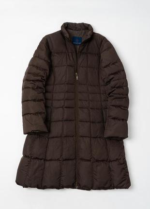 Moncler vintage long down coat jacket brown жіноча куртка пуховик