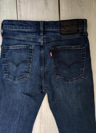 Оригинальные синие стрейчевые джинсы levis 510 пояс 38 см10 фото