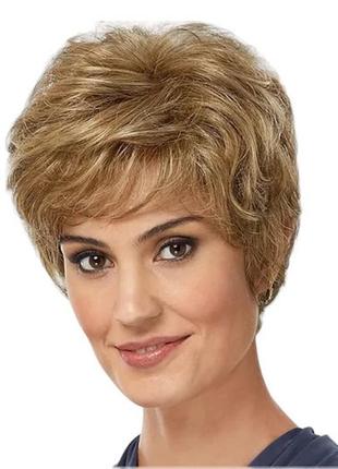 Перука коротка золотистий блондин, термоволокно hairjoy