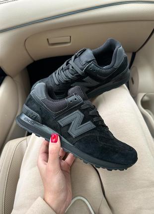 Розкішні жіночі кросівки New Balance 580 Black Arashikage Red full black premium чорні