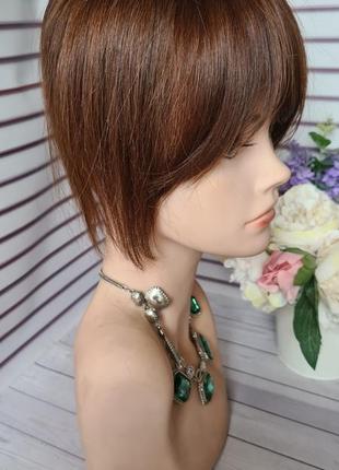 Накладка на макушку челка шторка 100% натуральный волос.