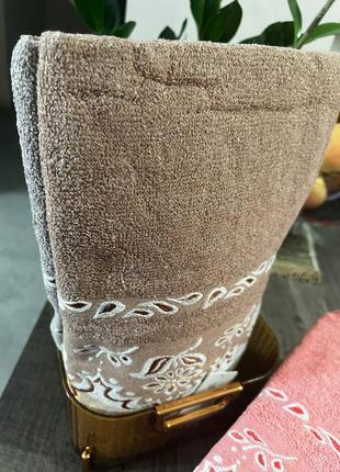Набор банных полотенец качественная плотная махра8 фото