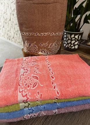 Набор банных полотенец качественная плотная махра7 фото
