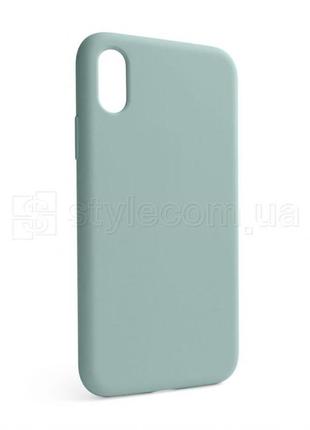 Чохол full silicone case для apple iphone x, xs turquoise (17) (без логотипа)