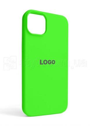 Чехол full silicone case для apple iphone 14 plus shiny green (40)