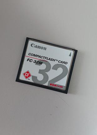 Карта памяти canon compact flash card fc-32m для хранения фотографий