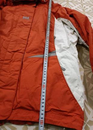 Зимова оригінальна технологічна лижна померанчево-біла куртка hally hansen s,р4 фото