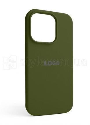 Чохол full silicone case для apple iphone 14 pro forest green (63)