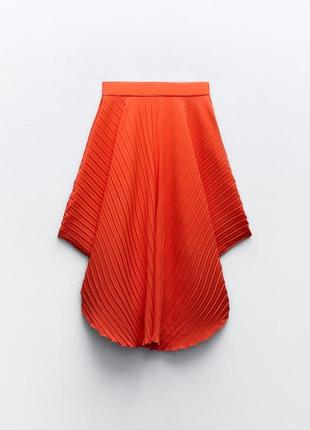 Асимметричная плиссированная юбка4 фото