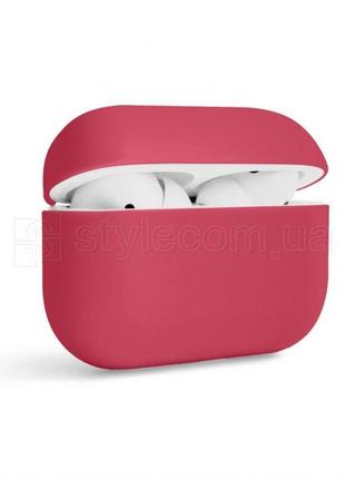 Чехол для airpods pro slim dark red (crimson) / темно-красный (малиновый) (9)