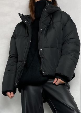 Чёрная куртка na-kd2 фото