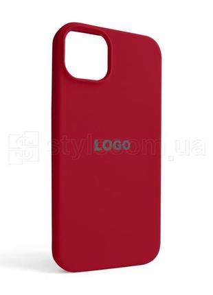 Чохол full silicone case для apple iphone 14 plus rose red (37)