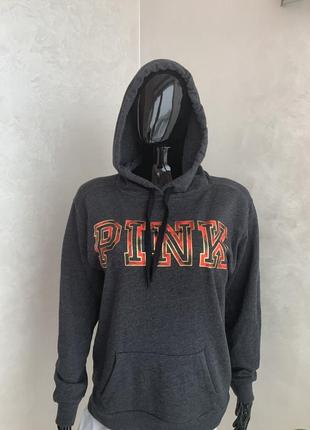 Victoria’s secret оригинал худи с надписью pink7 фото