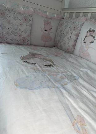 Набір для дитячого ліжечка. бортики2 фото