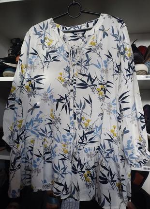 Стильная блузка рубашка вискоза р.50-52