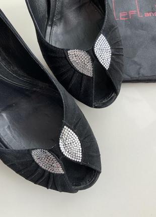 Італійські туфлі le silla loriblu  з сяючими камінчиками swarovski