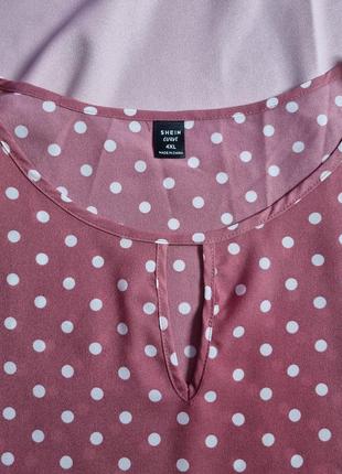 Набор блузок брендовая черная розовая блузка 4xl shein8 фото