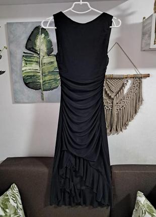 Вечернее миди платье с драпировкой открытая спинка2 фото