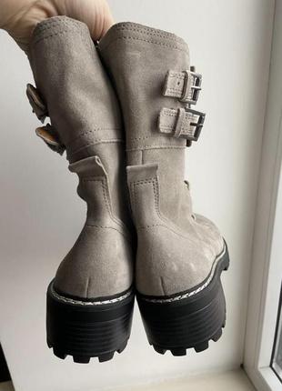 Ботинки замшевые кожаные новые3 фото
