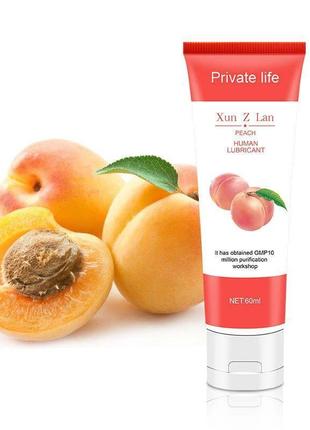Лубрикант private life зі смаком персик, мастило для сексу