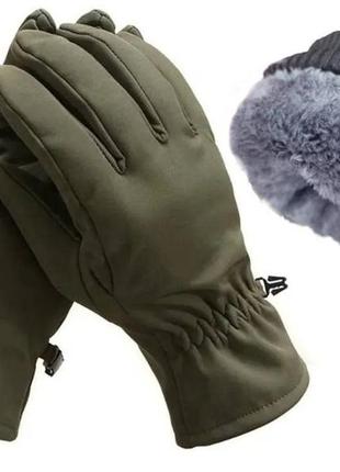 Легкие универсальные зимние перчатки winter soft.