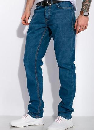 Новые стильные мужские базовые джинсы разных оттенков из натурального материала2 фото