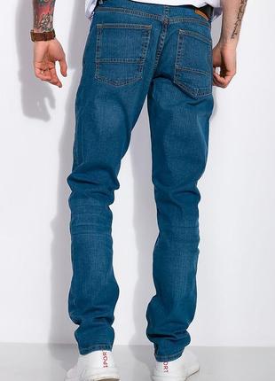 Новые стильные мужские базовые джинсы разных оттенков из натурального материала4 фото