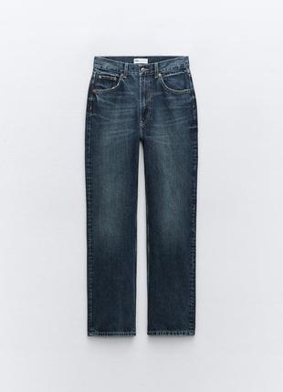 Джинси high-rise straight-fit zara 36