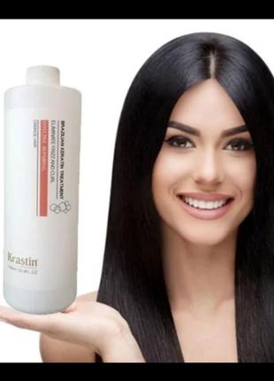 Krastin кератин для выпрямления и восстановления волос - brazilian keratin treatment 1000 мл2 фото