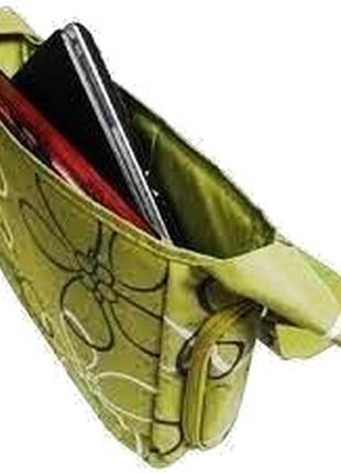 Жіноча сумка листоночка для ноутбука 15.6 дюйма corrida салатова3 фото
