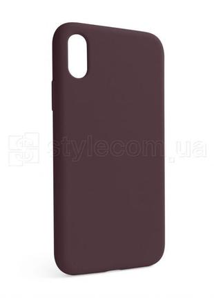 Чехол full silicone case для apple iphone x, xs plum (57) (без логотипа)