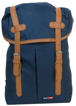 Городской рюкзак semiline синий на 15л1 фото