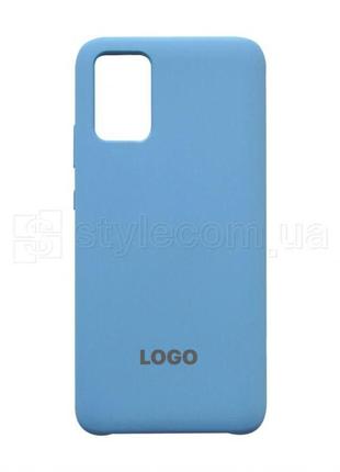 Чехол original silicone для samsung galaxy a02s/a025 (2021) light blue (05)