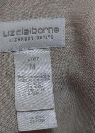 Жіноча фірмова сорочка 💯 льон liz claiborne6 фото