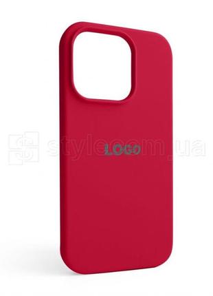 Чехол full silicone case для apple iphone 14 pro rose red (37)