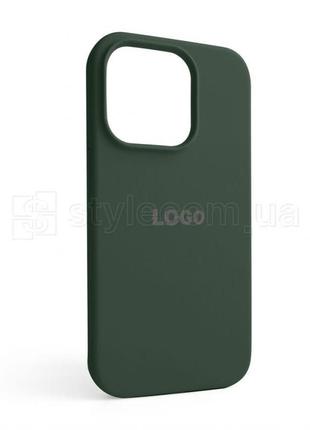 Чохол full silicone case для apple iphone 14 pro atrovirens green (54)
