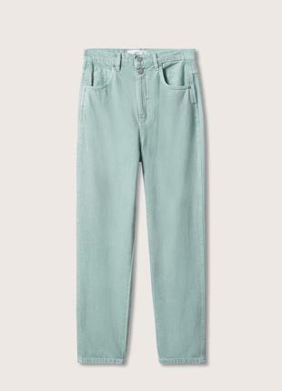 Джинси, джинси уклрочені mango aimee, tapered високі джинси яркие мятные джинсы м’ятні джинси5 фото