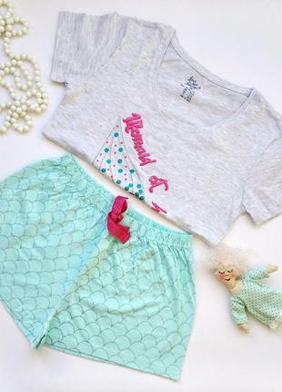 Трикотажна піжама mermaid love to lounge primark2 фото