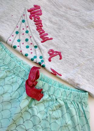 Трикотажная пижама mermaid love to lounge primark3 фото