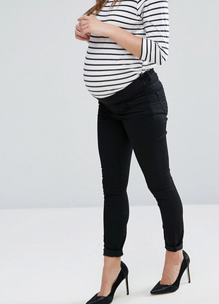 Джинси для вагітних з посадкою під животом asos design maternity1 фото