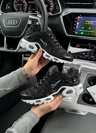 Женские кроссовки nike air max triple all black white4 фото