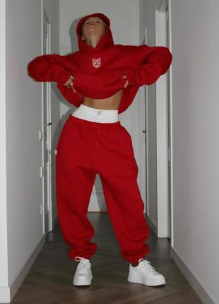 Модный спортивный костюм oversize (худи + штаны).3 фото