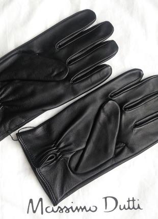 Женские кожаные перчатки massimo dutti