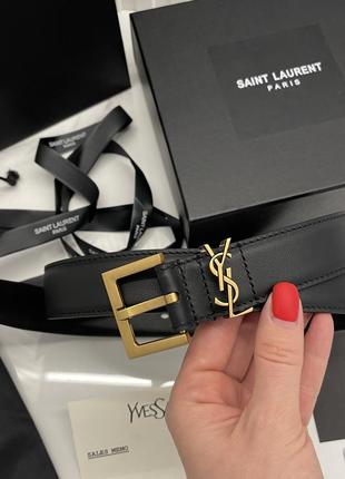 Ремень ysl yves saint laurent шкіра6 фото