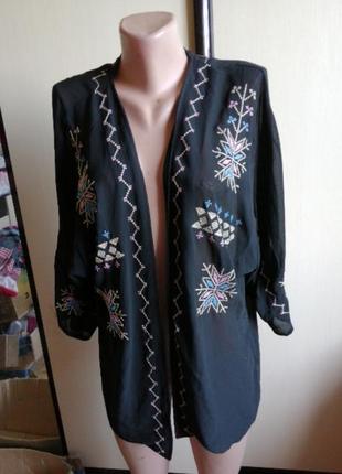 Накидка  легкий вышивка