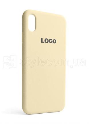 Чехол full silicone case для apple iphone xs max antique white (10)