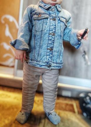 Джинсова дитяча куртка, джинсовая куртка4 фото