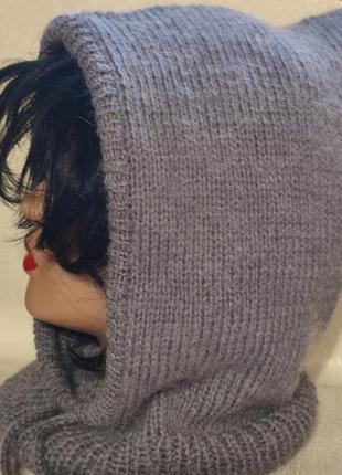 Капор жіночій, неймовірно комфортний,ангора+акріл